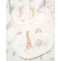 G13160NB: Baby Unisex Giraffe & Elephant 6 Piece Mesh Bag Gift Set (NB-6 Months)